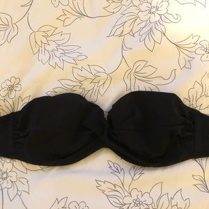 Victory Secret Black Strapless Swim Top 34B